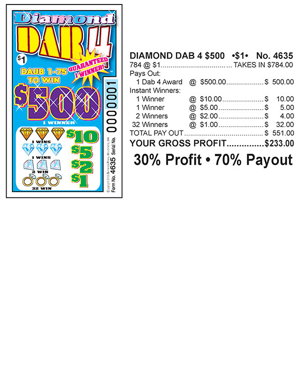 Diamond Dab 4 $500